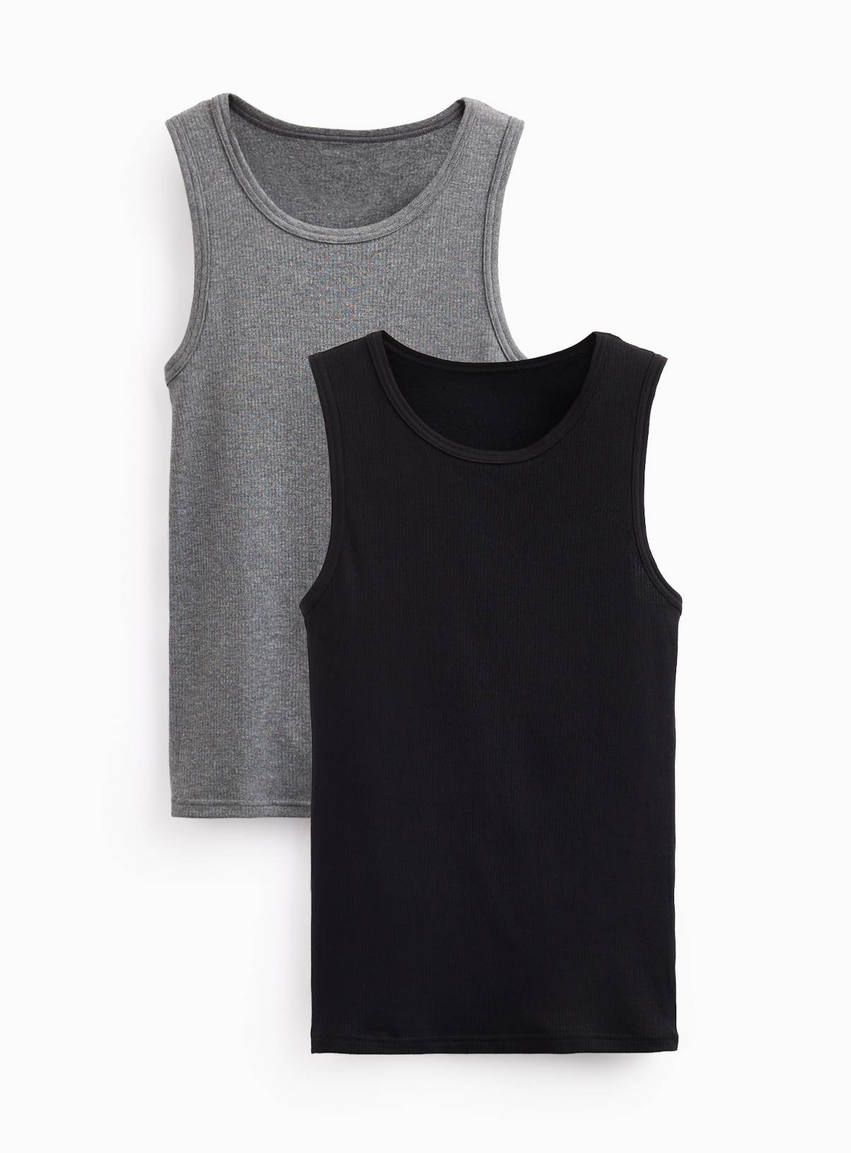 Black & Grey Thermal Vests 2-Pack XXL - Image 1